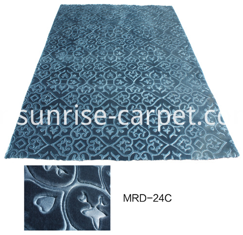Tapis en relief avec du bleu Embossing Carpets With Blue